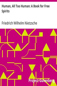 Cover of Human, All Too Human: A Book for Free Spirits