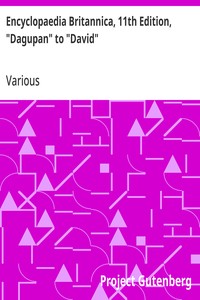 Cover of Encyclopaedia Britannica, 11th Edition, "Dagupan" to "David"
Volume 7, Slice 9