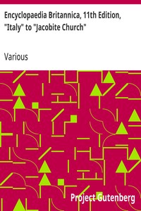 Cover of Encyclopaedia Britannica, 11th Edition, "Italy" to "Jacobite Church"
Volume 15, Slice 1