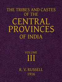 Cover of The Tribes and Castes of the Central Provinces of India, Volume 3