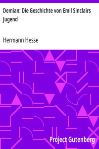 Cover of Demian: Die Geschichte von Emil Sinclairs Jugend