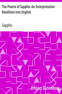 Cover of The Poems of Sappho: An Interpretative Rendition into English