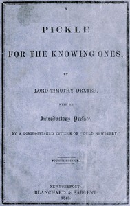 Cover of A Pickle for the Knowing Ones