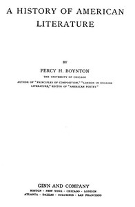 Cover of A History of American Literature
