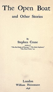 Cover of The Open Boat and Other Stories