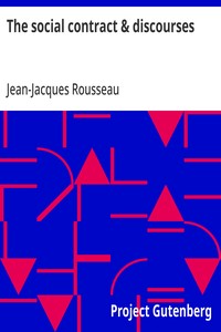 Cover of The social contract & discourses