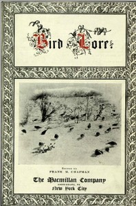 Cover of Bird-Lore, Volume I—1899