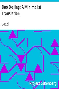 Cover of Dao De Jing: A Minimalist Translation