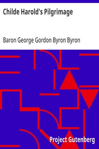 Cover of Childe Harold's Pilgrimage