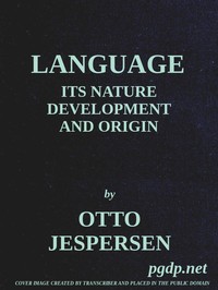 Cover of Language: Its Nature, Development and Origin
