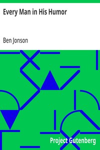 Cover of Every Man in His Humor
