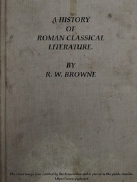Cover of A History of Roman Classical Literature.