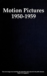 Cover of Motion pictures, 1950-1959 : Catalog of copyright entries