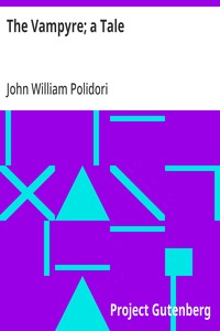 Cover of The Vampyre; a Tale