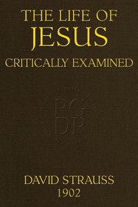 Cover of The Life of Jesus Critically Examined
(4th ed.)