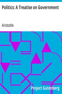 Cover of Politics: A Treatise on Government