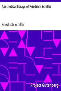 Cover of Aesthetical Essays of Friedrich Schiller