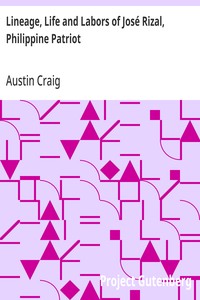 Cover of Lineage, Life and Labors of José Rizal, Philippine Patriot