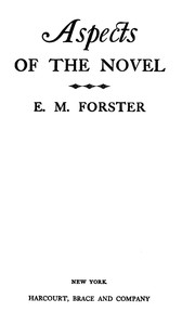Cover of Aspects of the novel