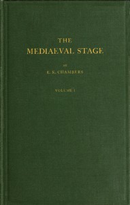Cover of The mediaeval stage, volume 1 (of 2)