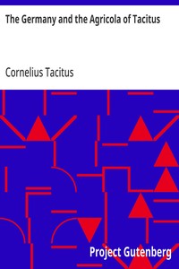 Cover of The Germany and the Agricola of Tacitus