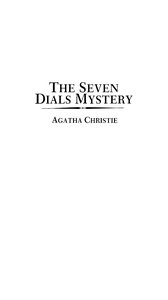 Cover of The Seven Dials mystery