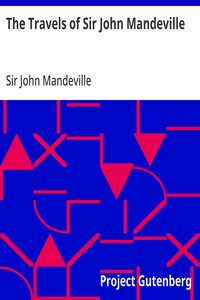 Cover of The Travels of Sir John Mandeville