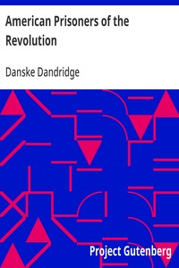 Cover of American Prisoners of the Revolution