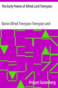 Cover of The Early Poems of Alfred Lord Tennyson