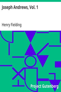 Cover of Joseph Andrews, Vol. 1