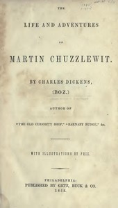Cover of Martin Chuzzlewit