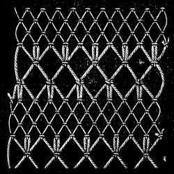 FIG. 617. PATTERNS PRODUCED IN NETTING BY INCREASING AND DECREASING.