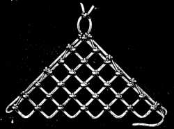 FIG. 623. SQUARE OF NETTING. BEGUN.