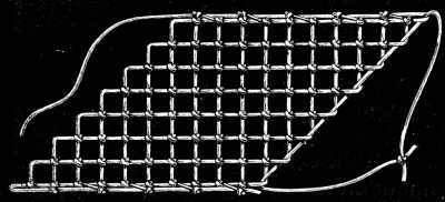 FIG. 628. STRIPE OF STRAIGHT NETTING.