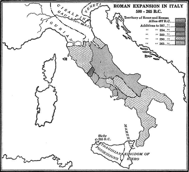 Roman Expansion in Italy to 265 B.&nbsp;C.