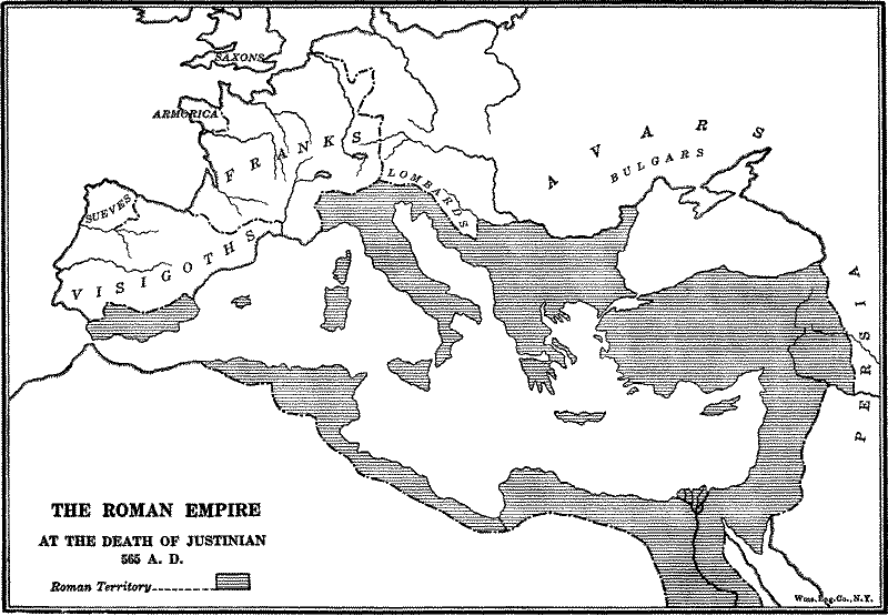 The Roman Empire in 565 A.&nbsp;D.