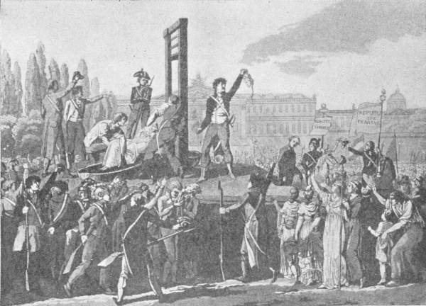 THE EXECUTION OF MARIE ANTOINETTE, QUEEN OF FRANCE, OCTOBER 16, 1793